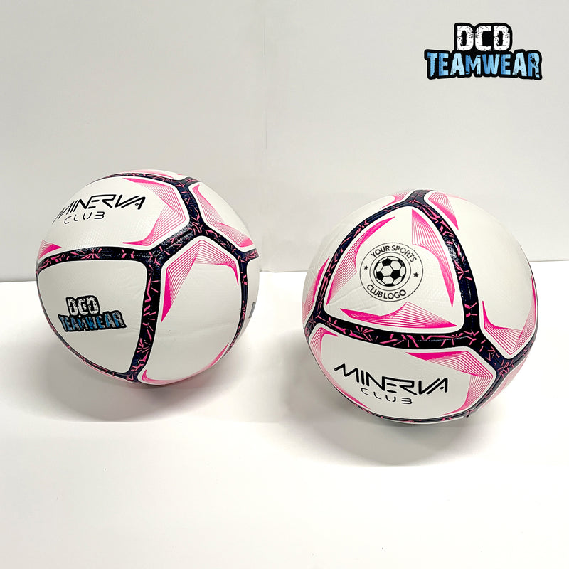 CUSTOM Minerva Club High Quality Football (Size 5) - Printed with YOUR TEAM BADGE