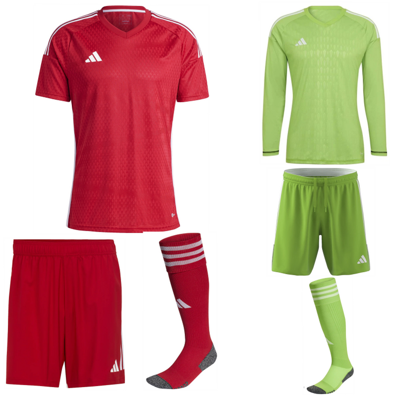 Tiro 23 Competition Match Premium SS Kit Bundle Team Power Red/White