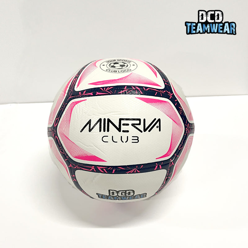 CUSTOM Minerva Club High Quality Football (Size 5) - Printed with YOUR TEAM BADGE