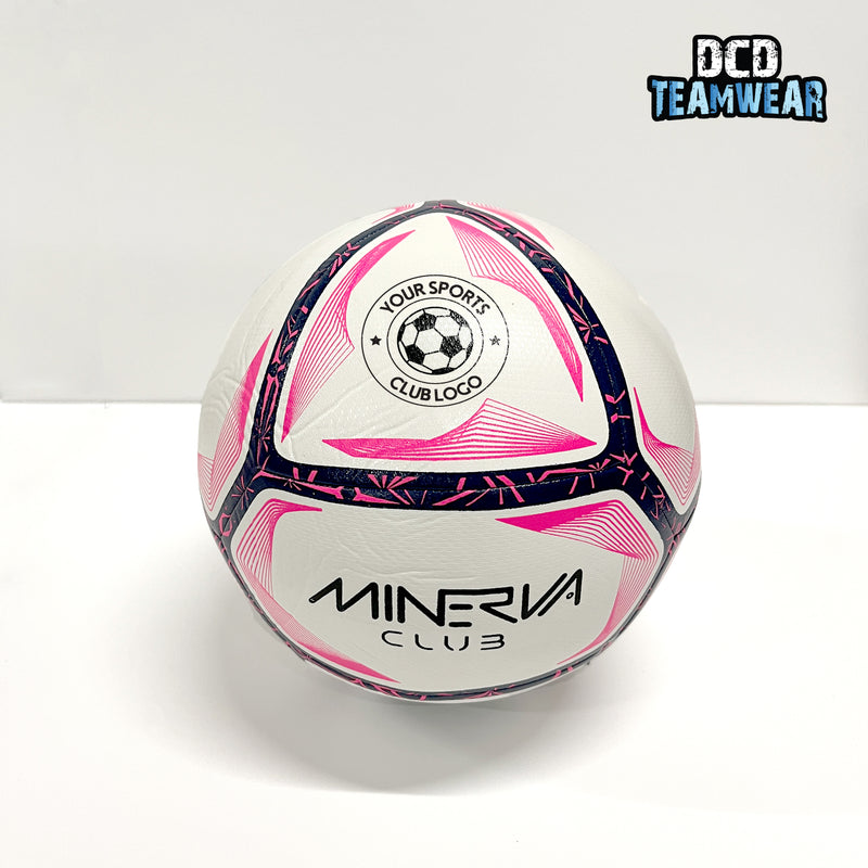 CUSTOM Minerva Club High Quality Football (Size 5) - Printed with YOUR TEAM BADGE