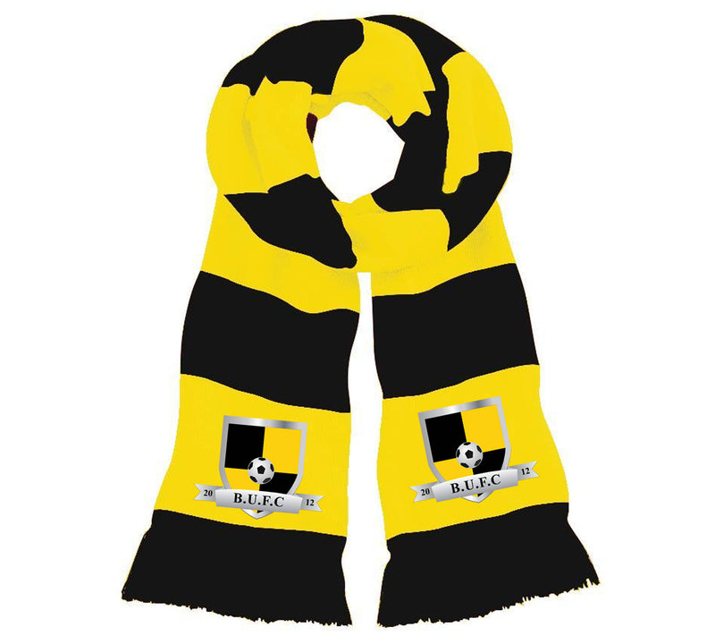 Billingham United FC - Football Club Yellow Black Scarf