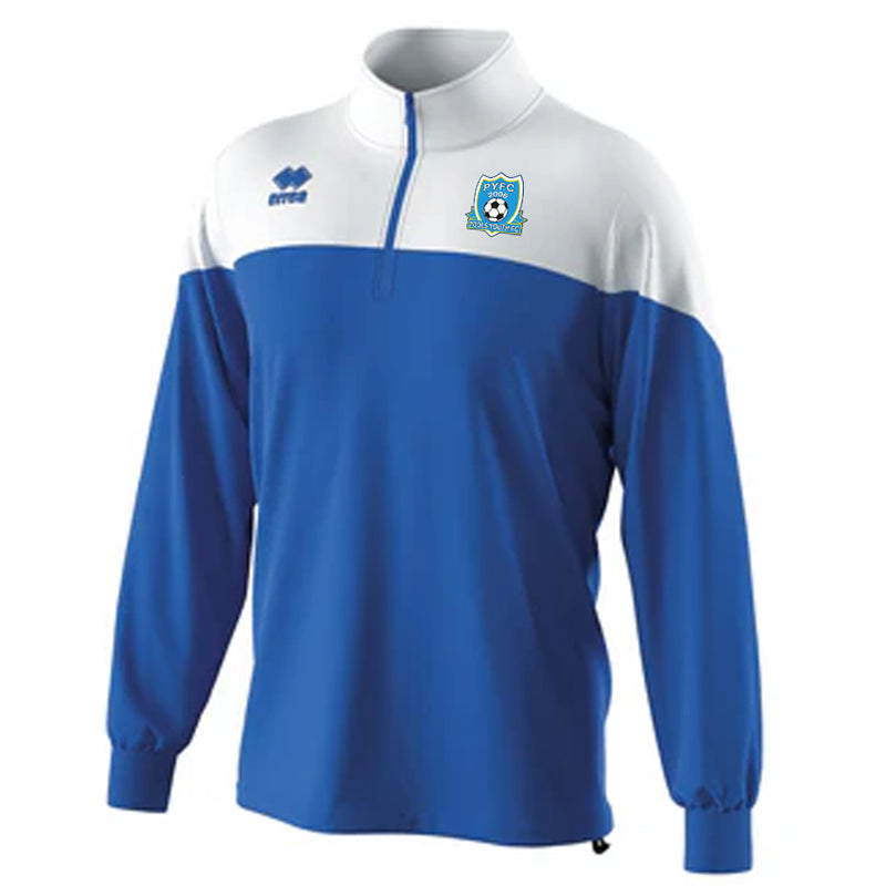 Pools Youth FC Errea Blake 1/2 Zip Top - JUNIORS (Royal/White)