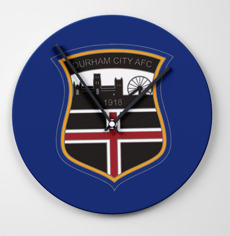 Durham City AFC Football Clock 21cm Ceramic (can be personalised)