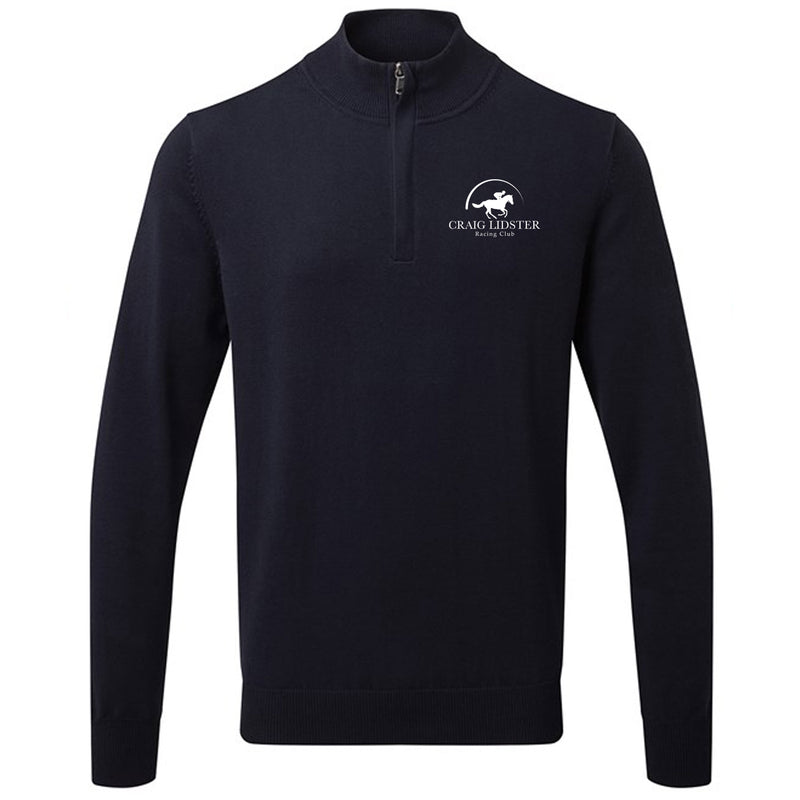 Craig Lidster Racing Club Smart Navy Half Zip Jumper - ADULTS