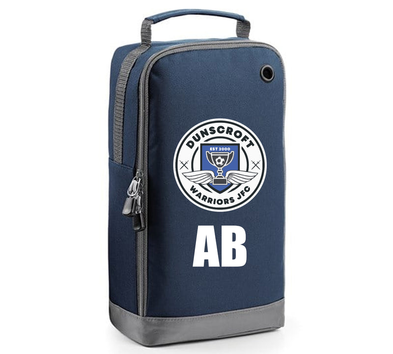 Dunscroft Warriors FC Personalised Football Boot Bag Navy