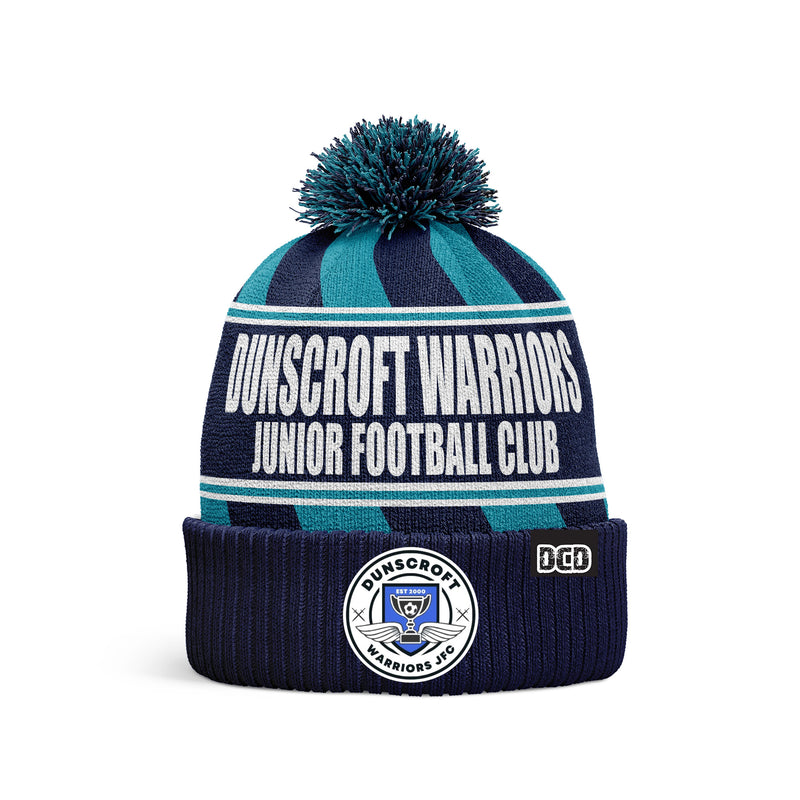 Dunscroft Warriors FC Custom Bobble Hat Adults 8yrs+