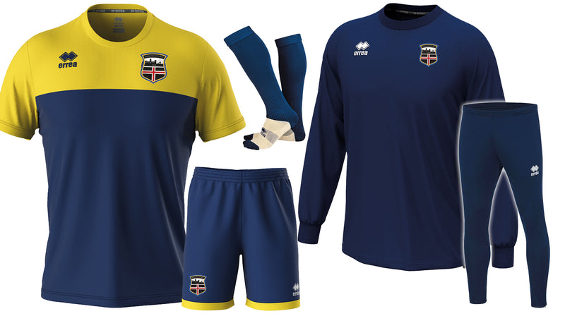 Durham City AFC Brandon Training Bundle - ADULTS (NAVY/YELLOW)