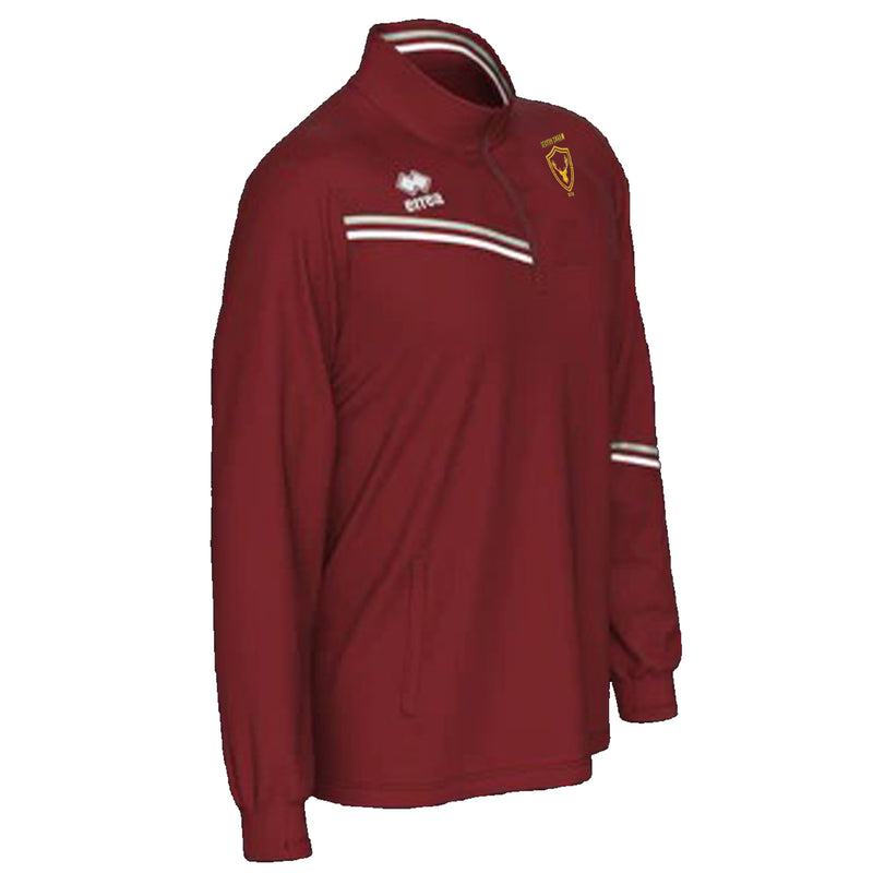 Seaton Carew Rugby (SCRUFS) Errea Elias 1/4 Zip Sweat Top - JUNIOR (Burgundy)