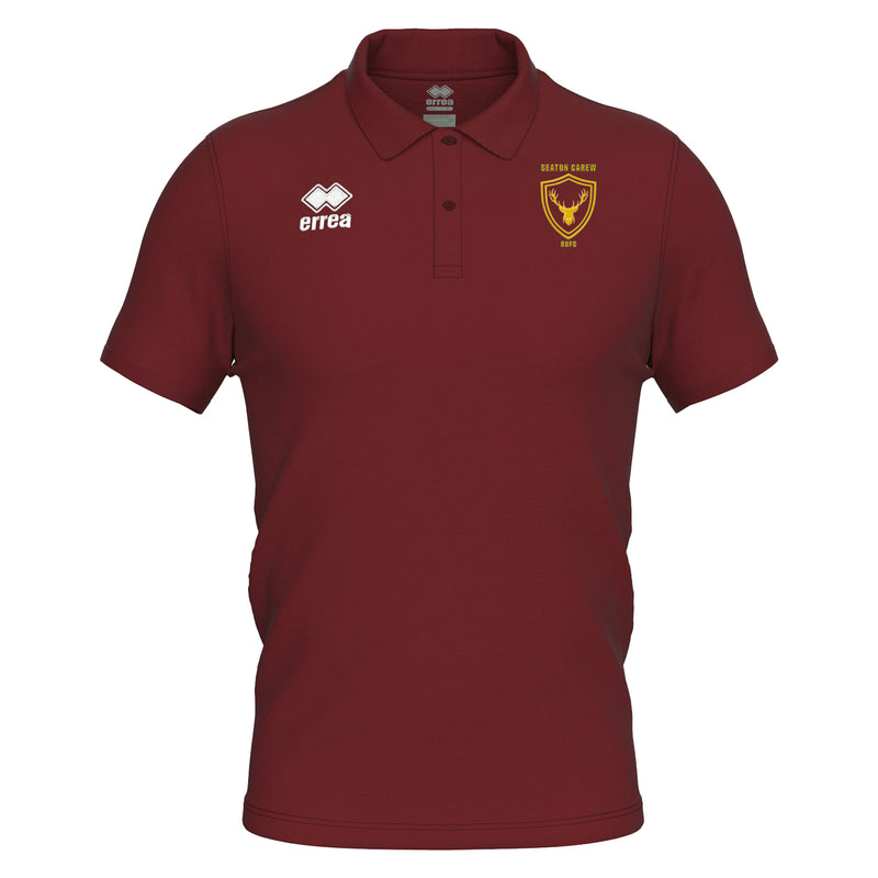 Seaton Carew Rugby (SCRUFS) Errea Evo Polo Shirt - ADULTS (Burgundy)