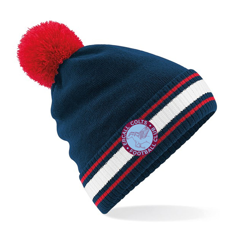 Ercall FC Bobble Hat (Navy, Red, White) - ONE-SIZE