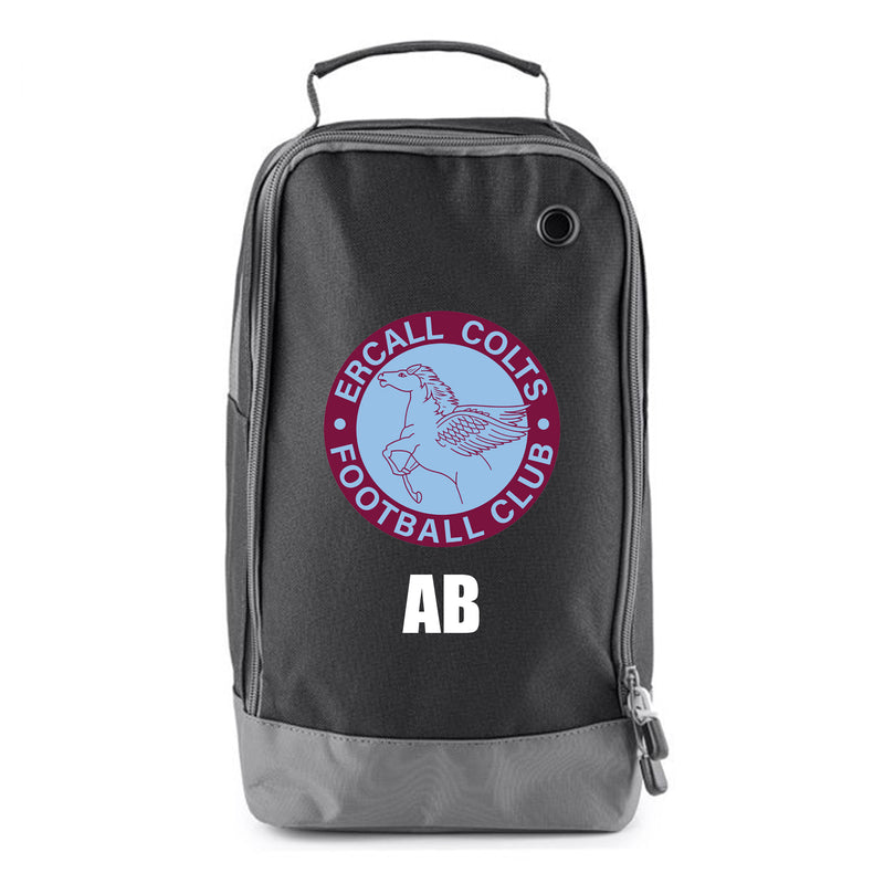 Ercall FC Boot Bag Black - Optional Initials