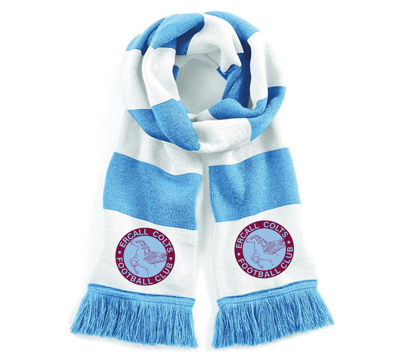 Ercall FC Stadium Scarf Sky and White