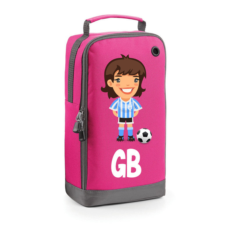 Football Boot Bags for Girls with Free Kit and Initials – Durable and Personalized Sports Bag - Girls Boot Bag