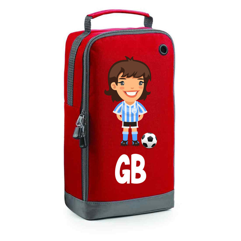 Football Boot Bags for Girls with Free Kit and Initials – Durable and Personalized Sports Bag - Girls Boot Bag