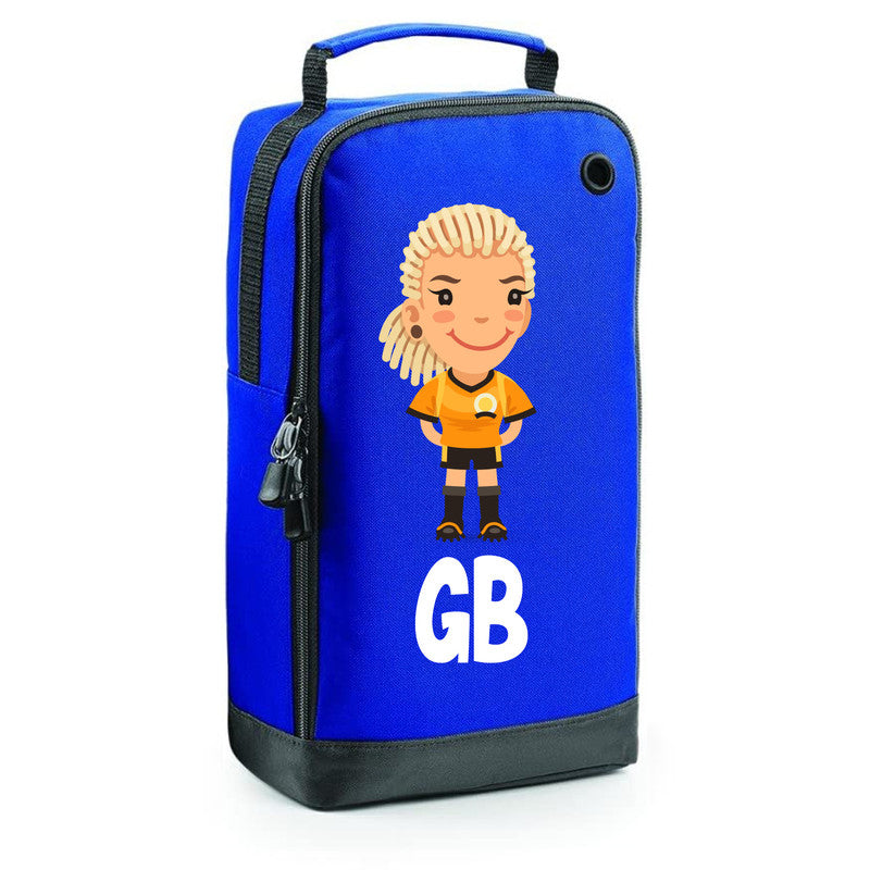 Football Boot Bags for Girls with Free Kit and Initials – Durable and Personalized Sports Bag - Girls Blonde2