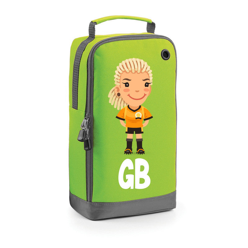 Football Boot Bags for Girls with Free Kit and Initials – Durable and Personalized Sports Bag - Girls Blonde2