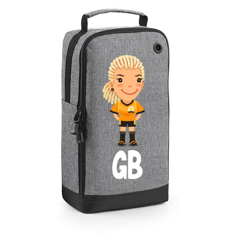 Football Boot Bags for Girls with Free Kit and Initials – Durable and Personalized Sports Bag - Girls Blonde2