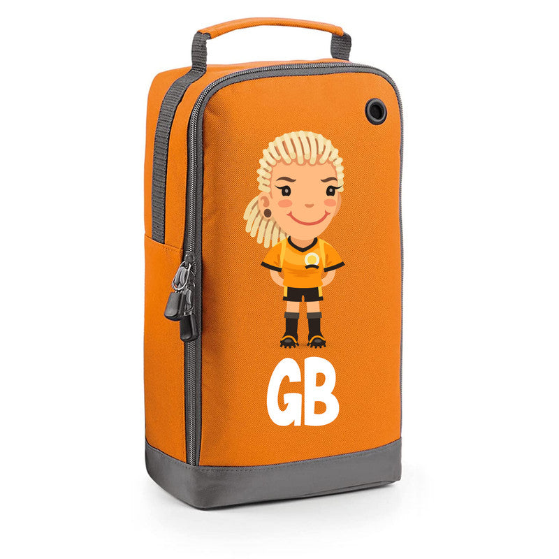 Football Boot Bags for Girls with Free Kit and Initials – Durable and Personalized Sports Bag - Girls Blonde2