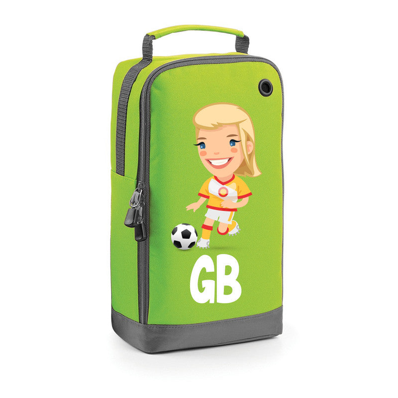 Football Boot Bags for Girls with Free Kit and Initials – Durable and Personalized Sports Bag - Girls Blonde