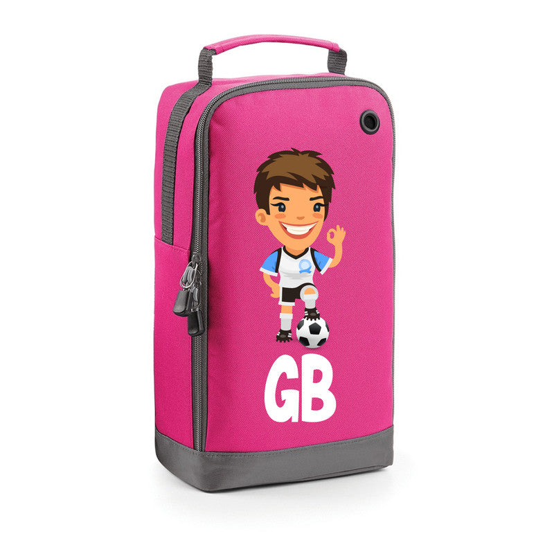 Football Boot Bags for Girls with Free Kit and Initials – Durable and Personalized Sports Bag - Girls Brunette2