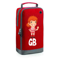 Football Boot Bags for Girls with Free Kit and Initials – Durable and Personalized Sports Bag - Girls Ginger Stripes