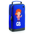 Football Boot Bags for Girls with Free Kit and Initials – Durable and Personalized Sports Bag - Girls Ginger Stripes