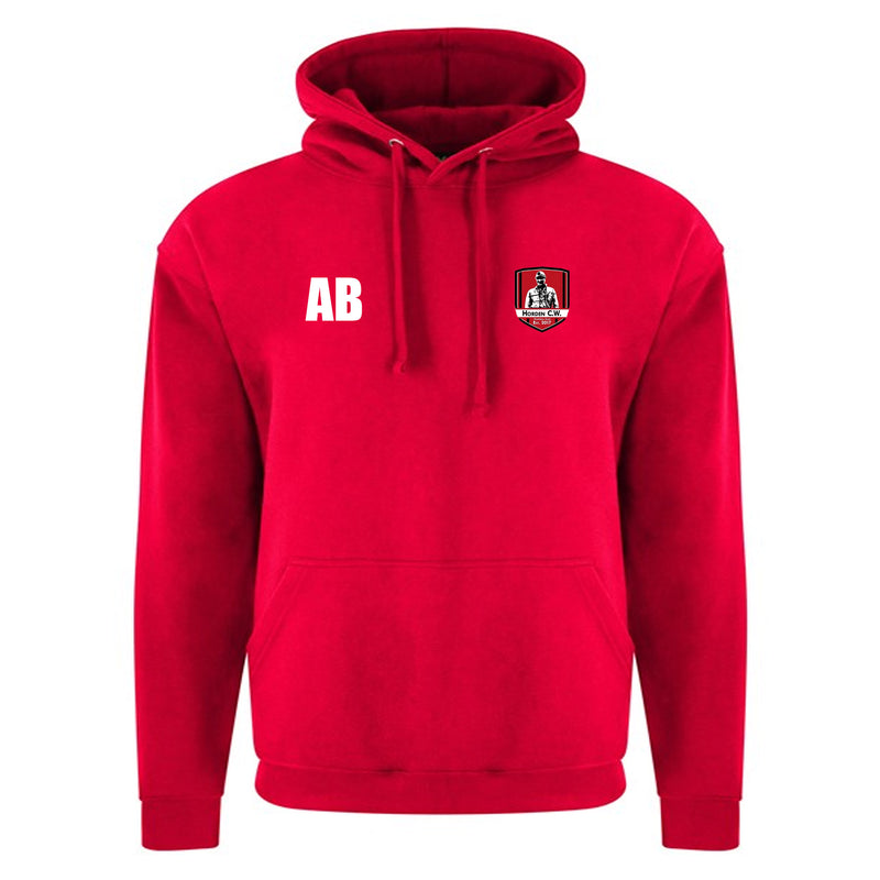 Horden CW FC Leisure Red Hoody - ADULTS