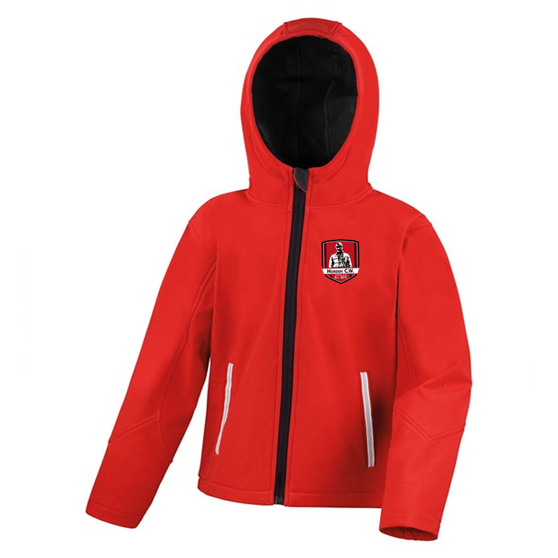 Horden CW FC Leisure Red Soft Shell Jacket R224J - JUNIORS