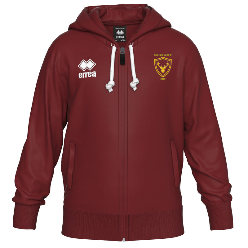 Seaton Carew Rugby (SCRUFS) Errea Jacob Full Zip Hoody - ADULTS (Burgundy)