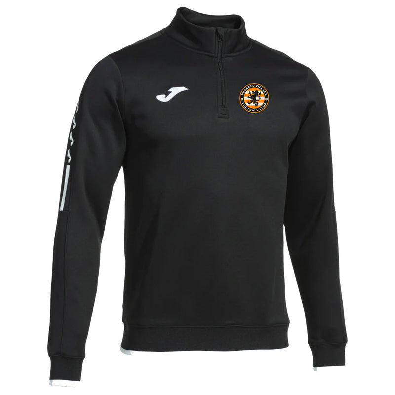 Rushall Village FC Joma Olympiada Half Zip Top Black - JUNIORS