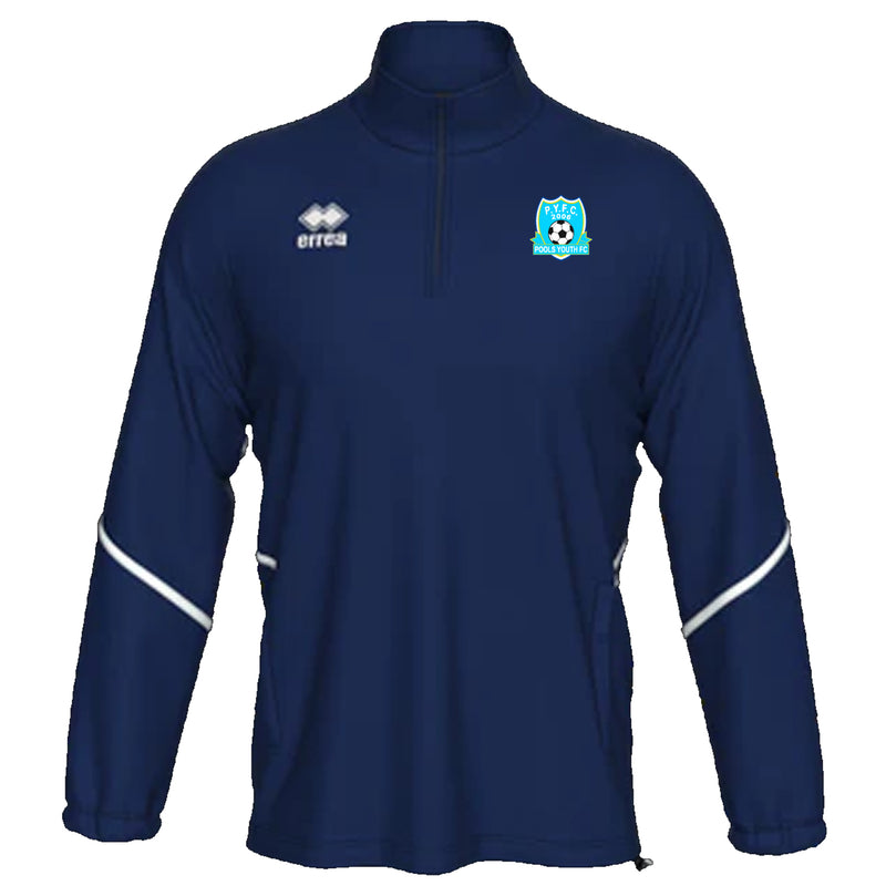 Pools Youth FC Errea Manfred 1/2 Zip Sweat Top - JUNIOR (Navy)