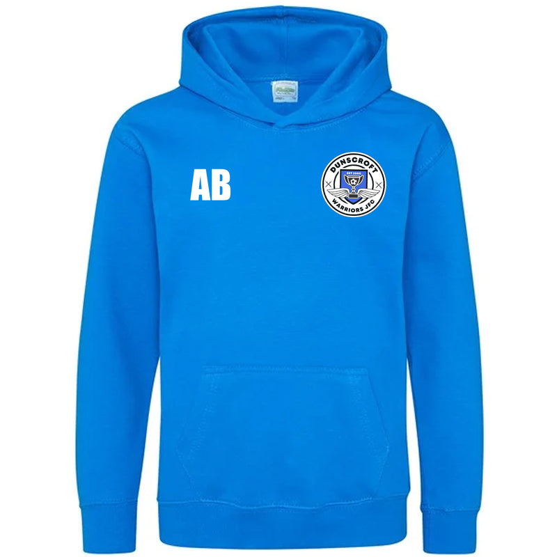 Dunscroft Warriors Sky Blue Hoody - Text Only