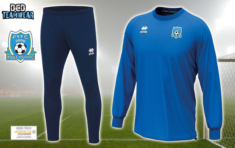 Pools Youth FC Errea Madison/Flann Bundle - JUNIORS (Royal/Navy)