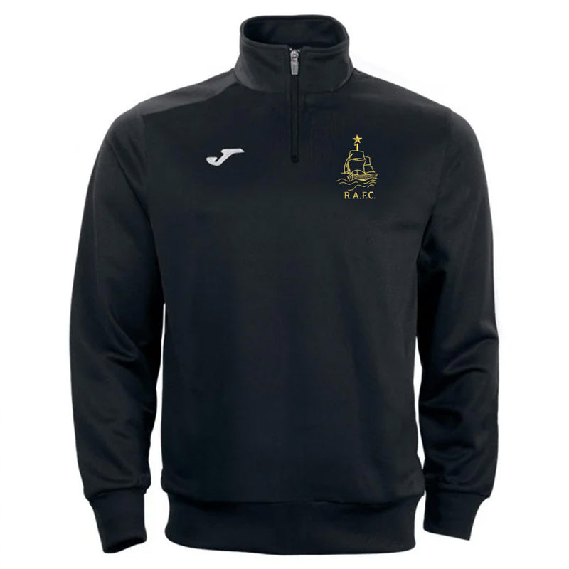 Royal Albert FC Faraon 1/2 Zip Top Black - ADULTS