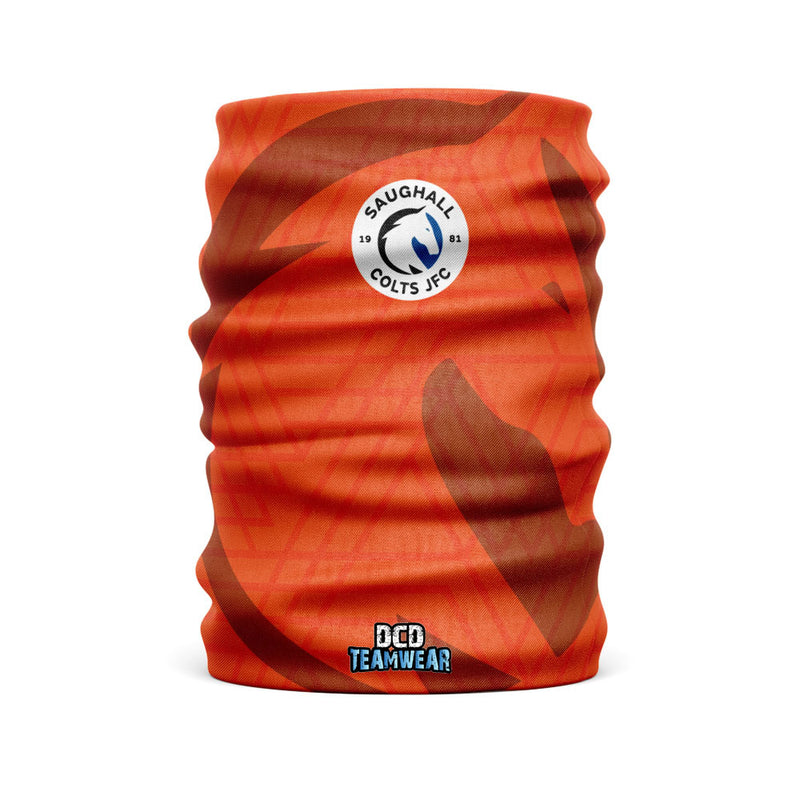SAUGHALL COLTS JFC Orange Color Custom Snood- Club Colors
