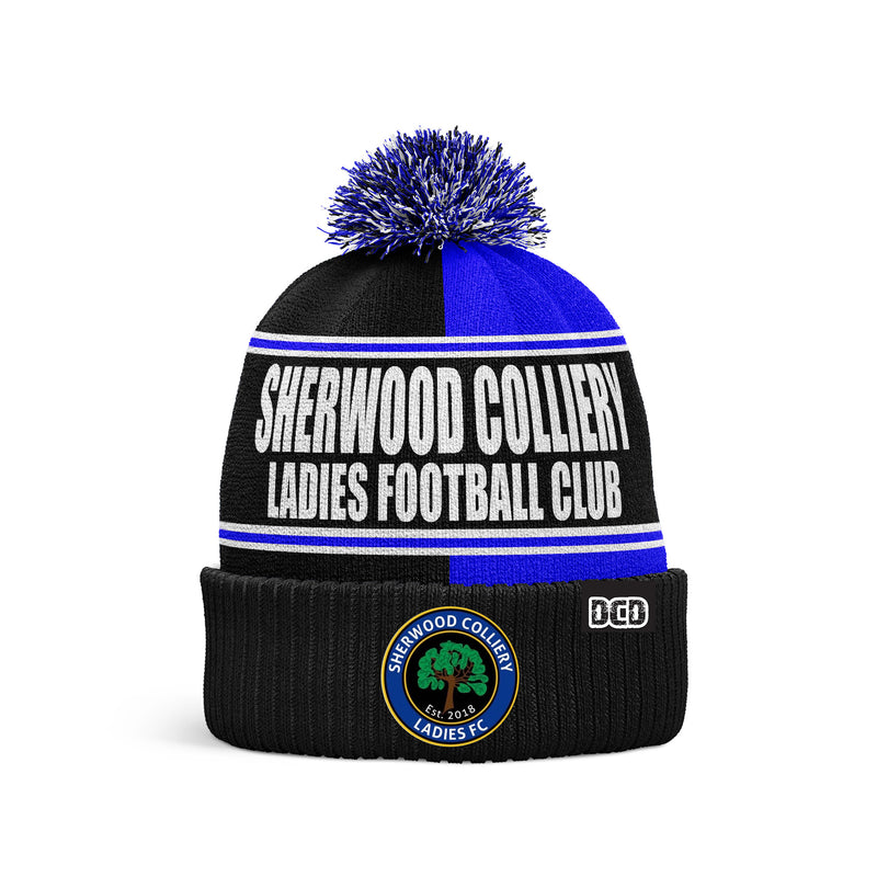 Sherwood Colliery Ladies FC Custom Bobble Hat - ONE SIZE
