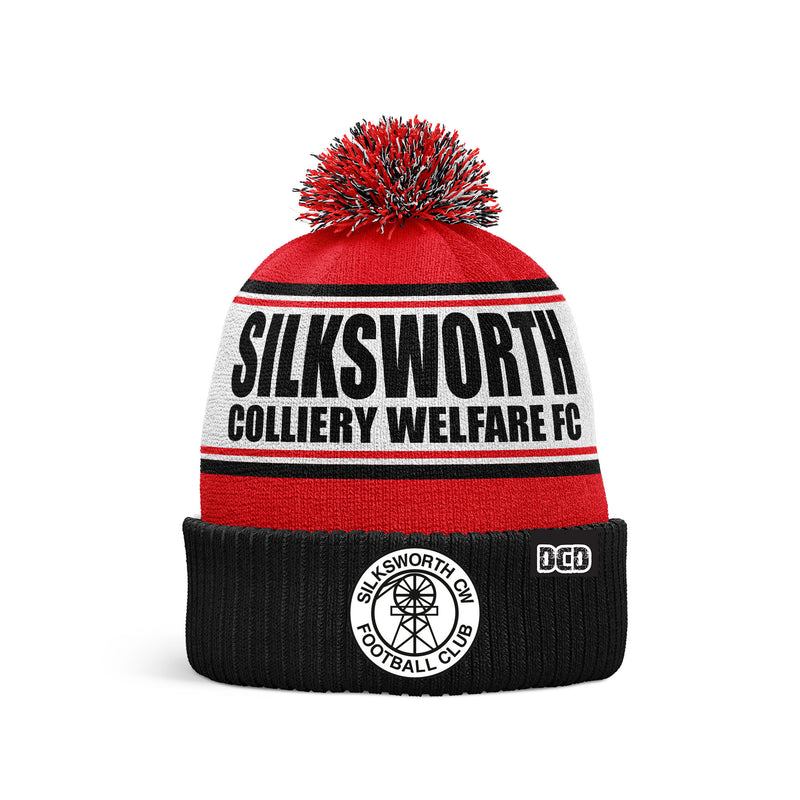Silksworth Colliery Welfare FC 2023 Custom Bobble Hat - ONE-SIZE