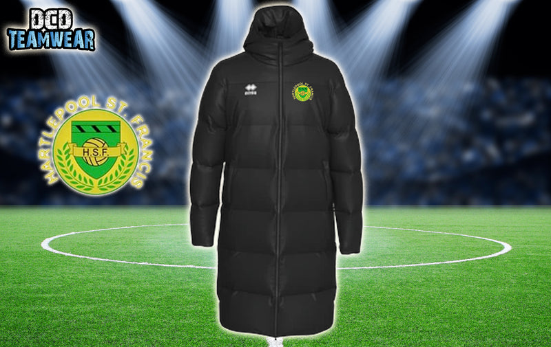 Hartlepool St Francis Vegas Coaches Coat - Adults (Black)