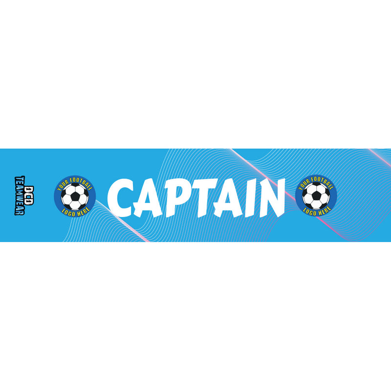 Custom Captain's Armband - Design 10 (Blue)