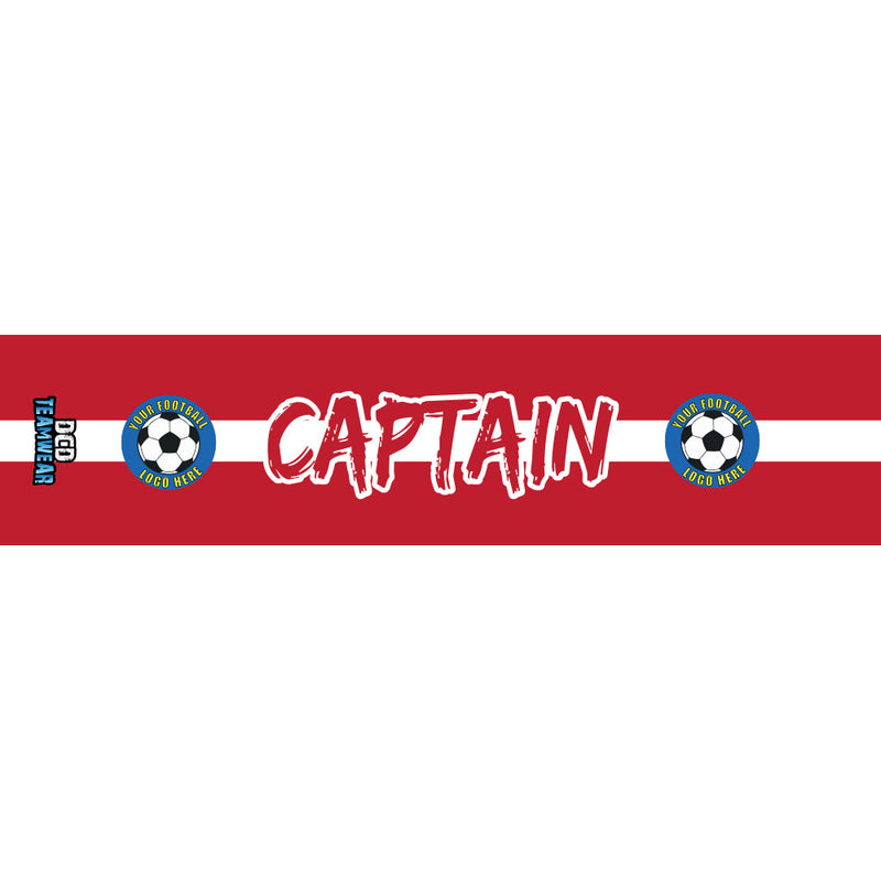 Custom Captain's Armband - Design 1 (Red)