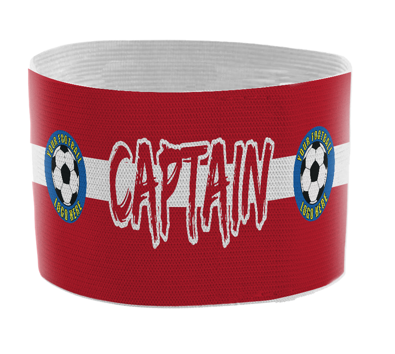 Custom Captain's Armband - Design 1 (Red)