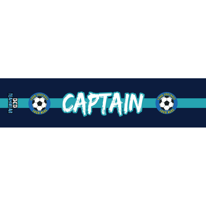 Custom Captain's Armband - Design 1 (Seagreen Blue)