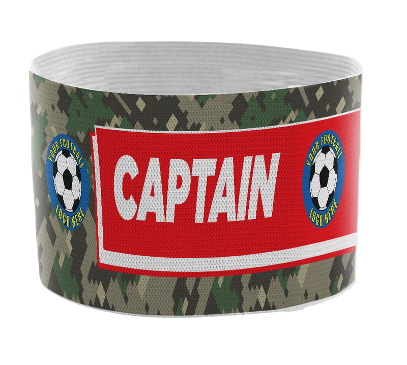 Custom Captain's Armband - Design 2 (Red)