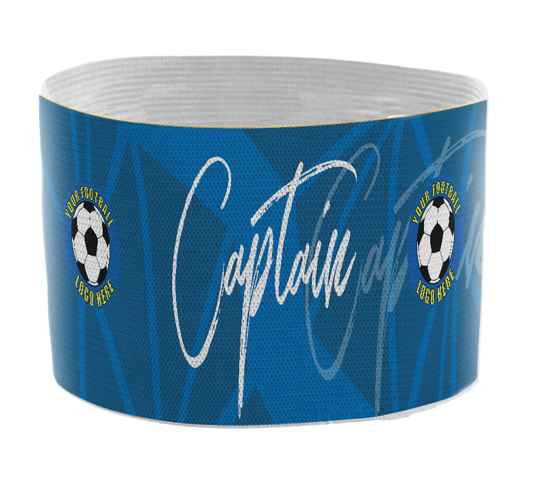 Custom Captain's Armband - Design 5 (Blue)