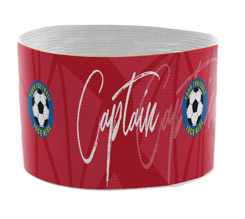 Custom Captain's Armband - Design 5 (Red)