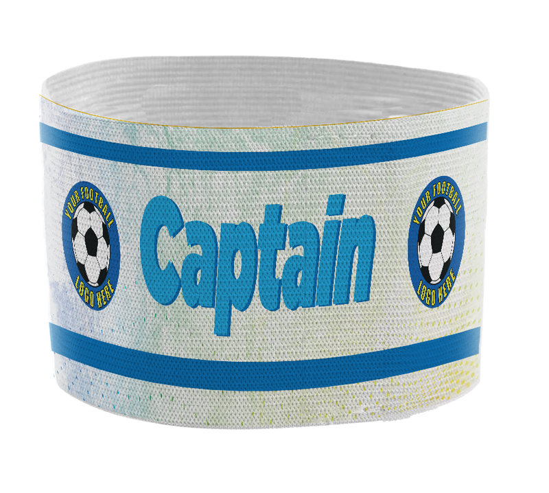 Custom Captain's Armband - Design 7 (Blue)