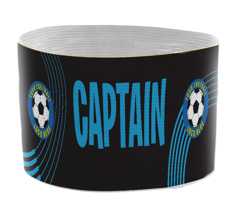 Custom Captain's Armband - Design 8 (Blue)