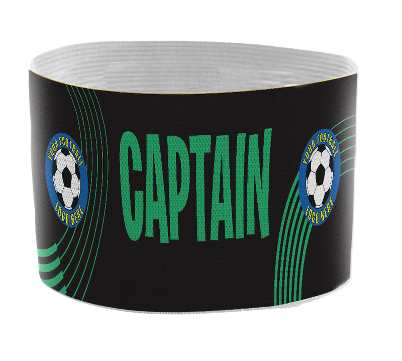 Custom Captain's Armband - Design 8 (Green)