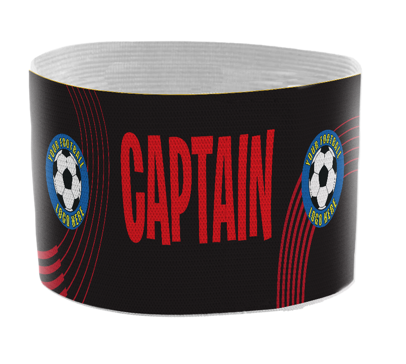 Custom Captain's Armband - Design 8 (Red)