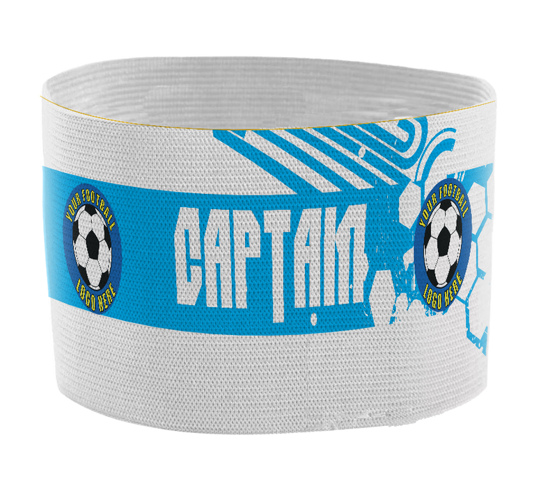 Custom Captain's Armband - Design 9 (Blue)